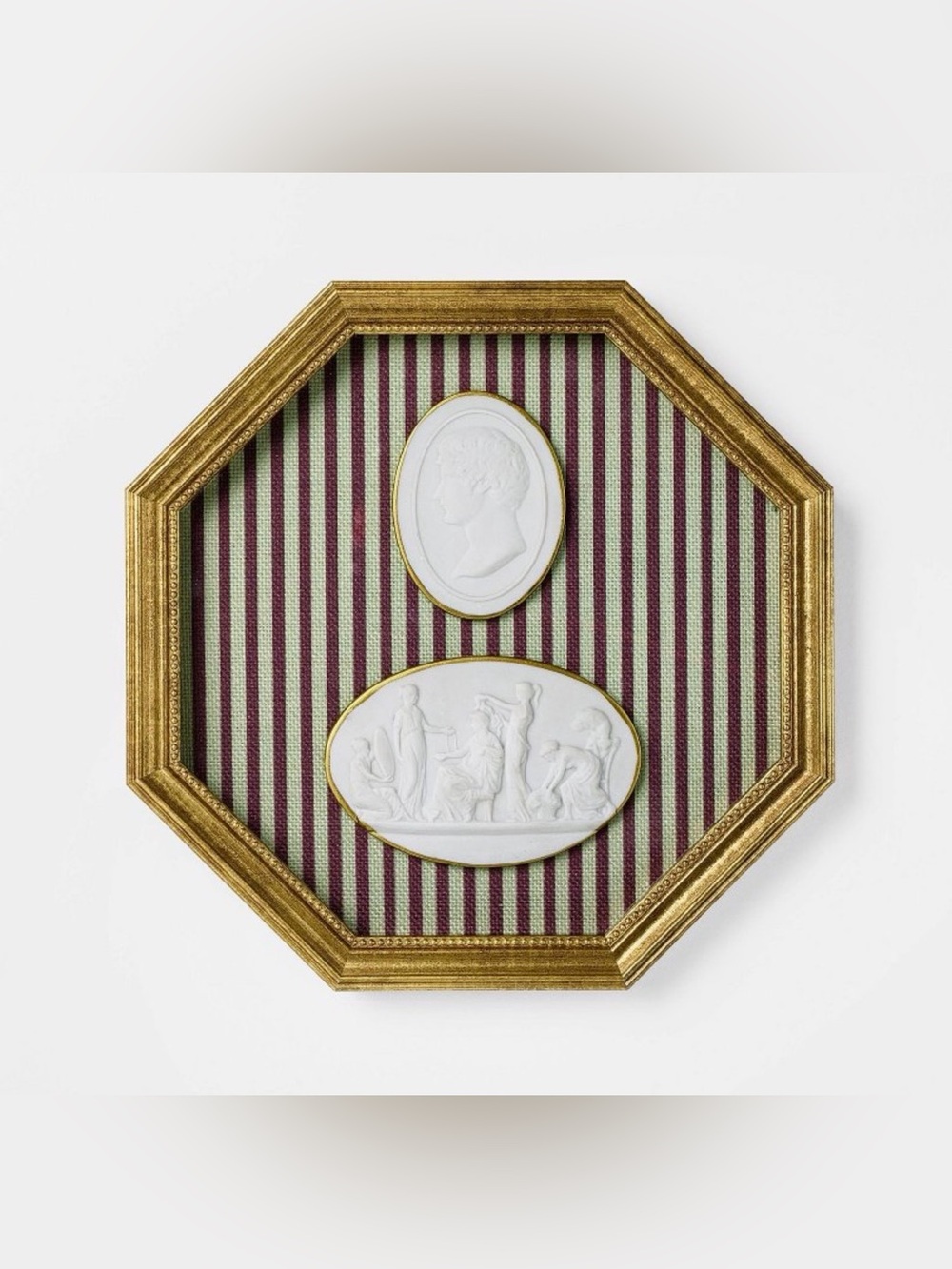 10x10” Intaglio Busts Wall Art- Threshold designed with Studio McGee